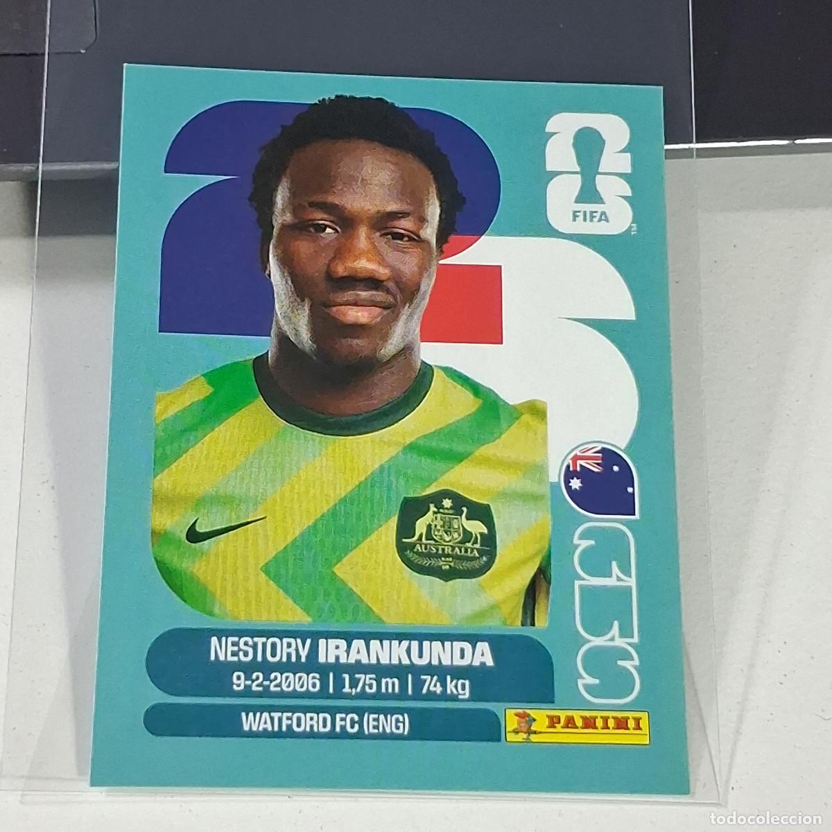 Cromos de f&uacute;tbol: B33 AUS19 NESTORY IRANKUNDA 19 AUSTRALIA AUS MUNDIAL FIFA WORLD CUP 2026 STICKER PANINI