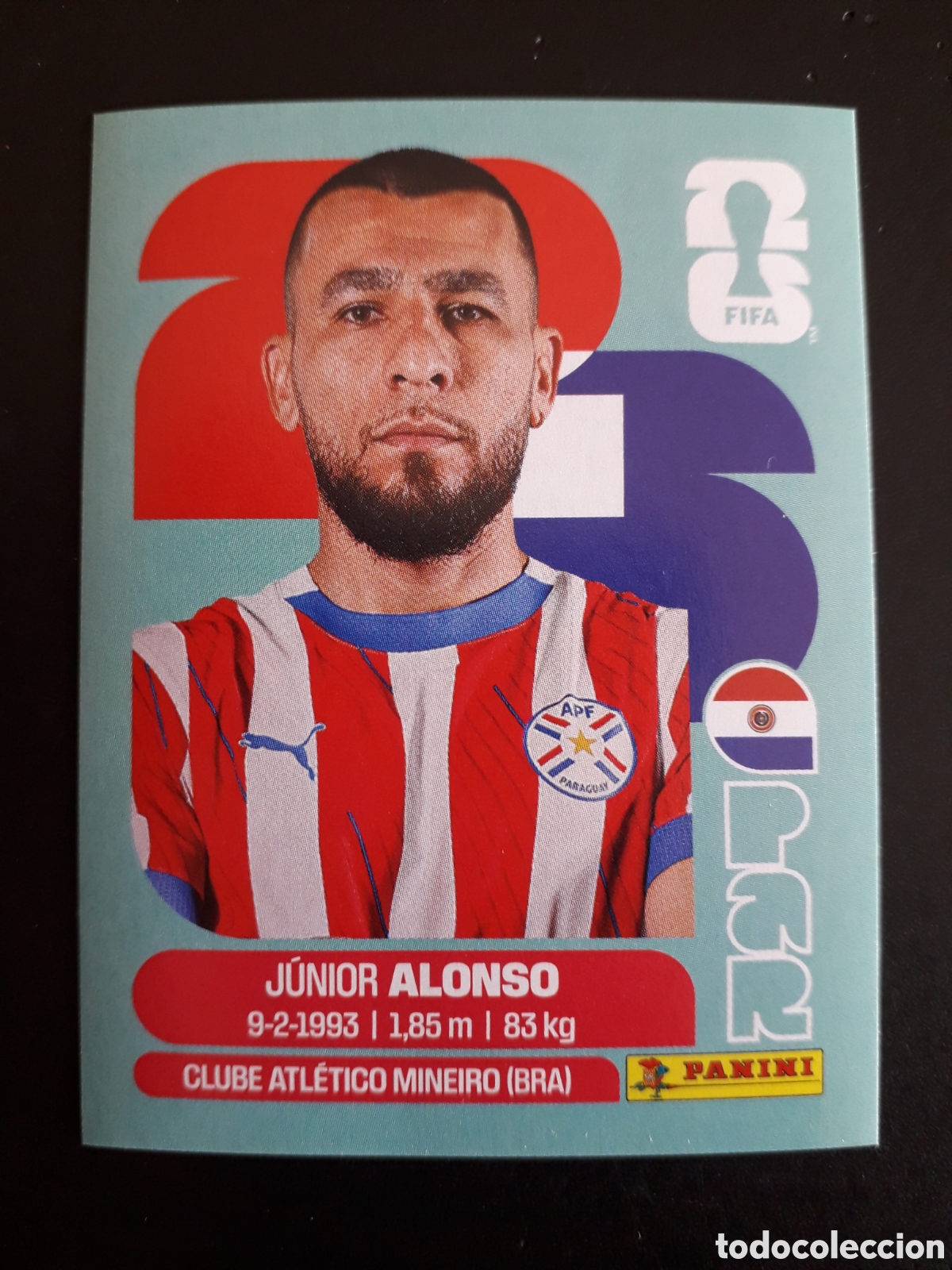 Cromos de f&uacute;tbol: ALONSO PARAGUAY PAR 8 MUNDIAL F&Uacute;TBOL 2026 FIFA WORLD CUP PANINI SIN PEGAR PEDIDO M&Iacute;NIMO 3&euro;.