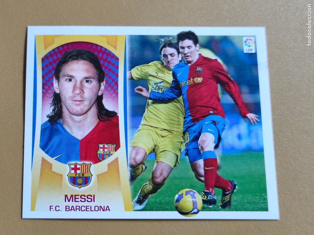 Cromos de f&uacute;tbol: messi, liga 2009 10 barcelona