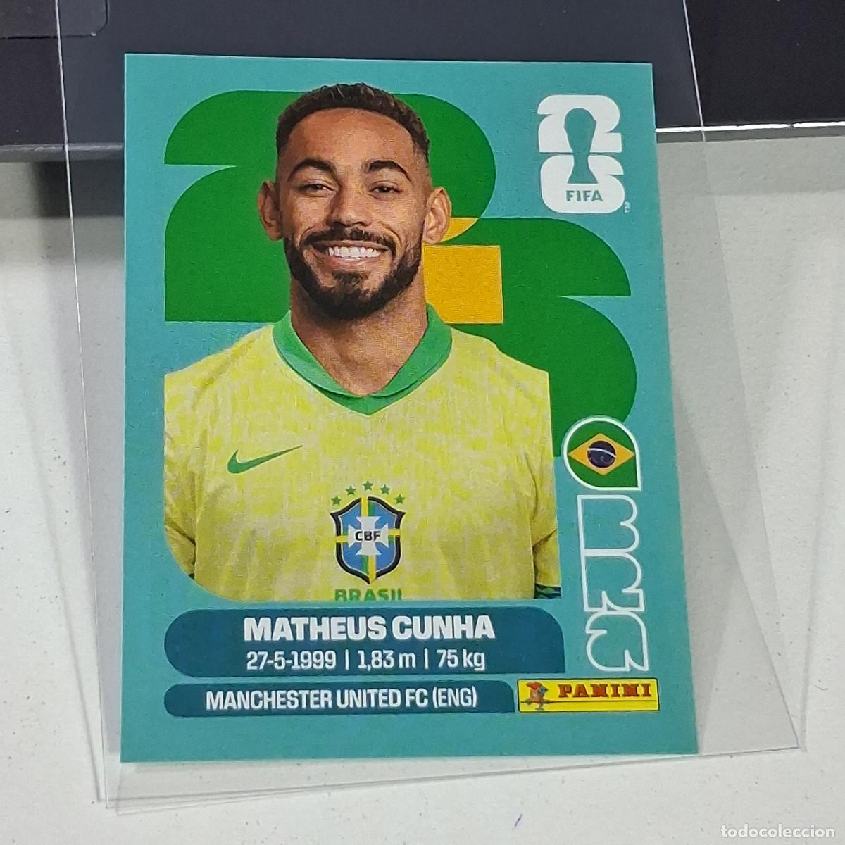 Fu&szlig;ball-Sticker: B33 BRA17 MATHEUS CUNHA 17 BRASIL BRAZIL BRA MUNDIAL FIFA WORLD CUP 2026 STICKER PANINI
