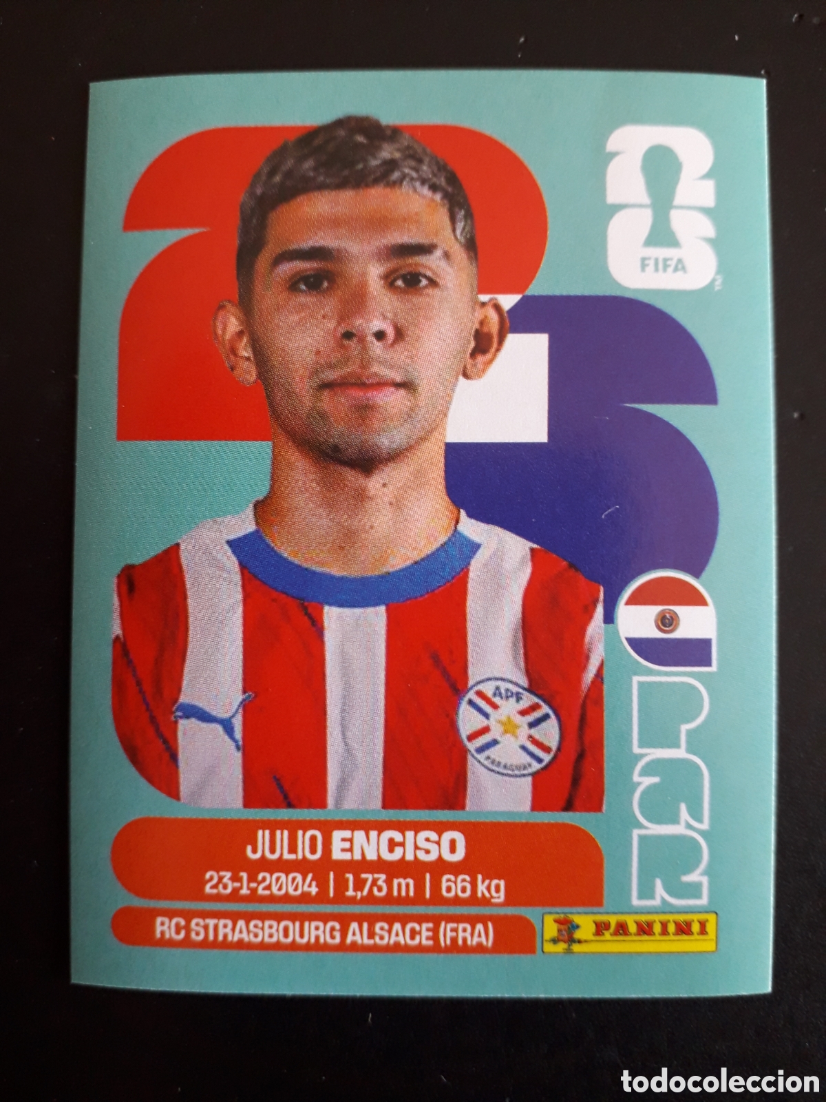 Cromos de f&uacute;tbol: ENCISO PARAGUAY PAR 15 MUNDIAL F&Uacute;TBOL 2026 FIFA WORLD CUP PANINI SIN PEGAR PEDIDO M&Iacute;NIMO 3&euro;