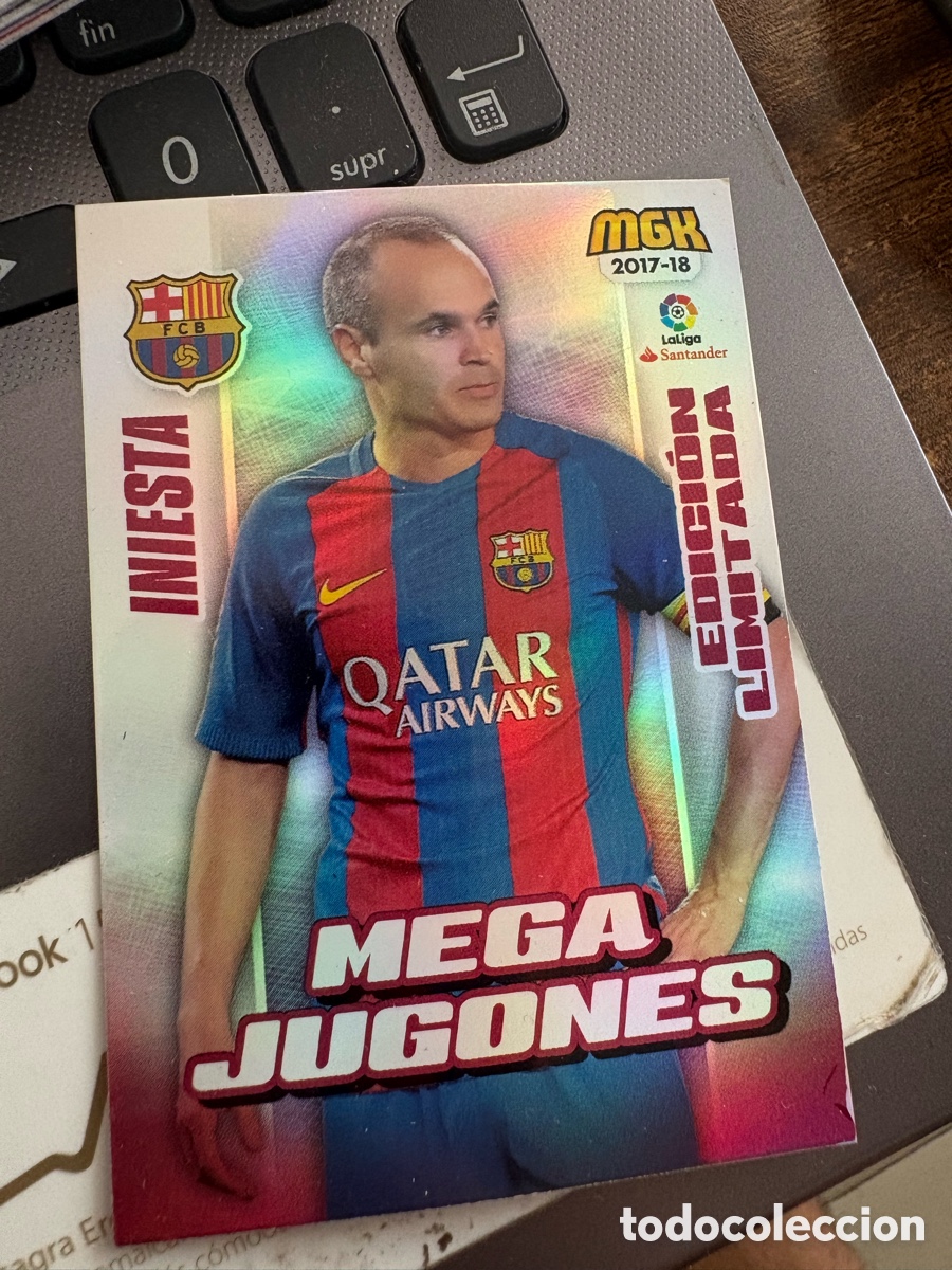 Cromos de f&uacute;tbol: Megacracks 2017 2018 17 18 panini Iniesta mega jugones edicion limitada n&deg; 94 B Barcelona