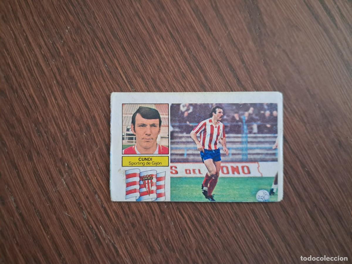 Cromos de f&uacute;tbol: cromo de futbol, edic. Este, liga 82-83, Cundi, Sporting de Gij&oacute;n. sin pegar