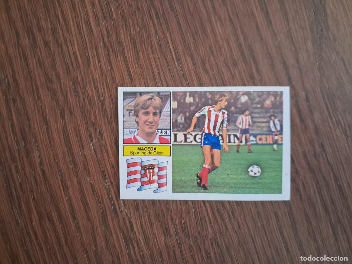 Cromos de f&uacute;tbol: cromo de futbol, edic. Este, liga 82-83, Maceda, Sporting de Gij&oacute;n. sin pegar