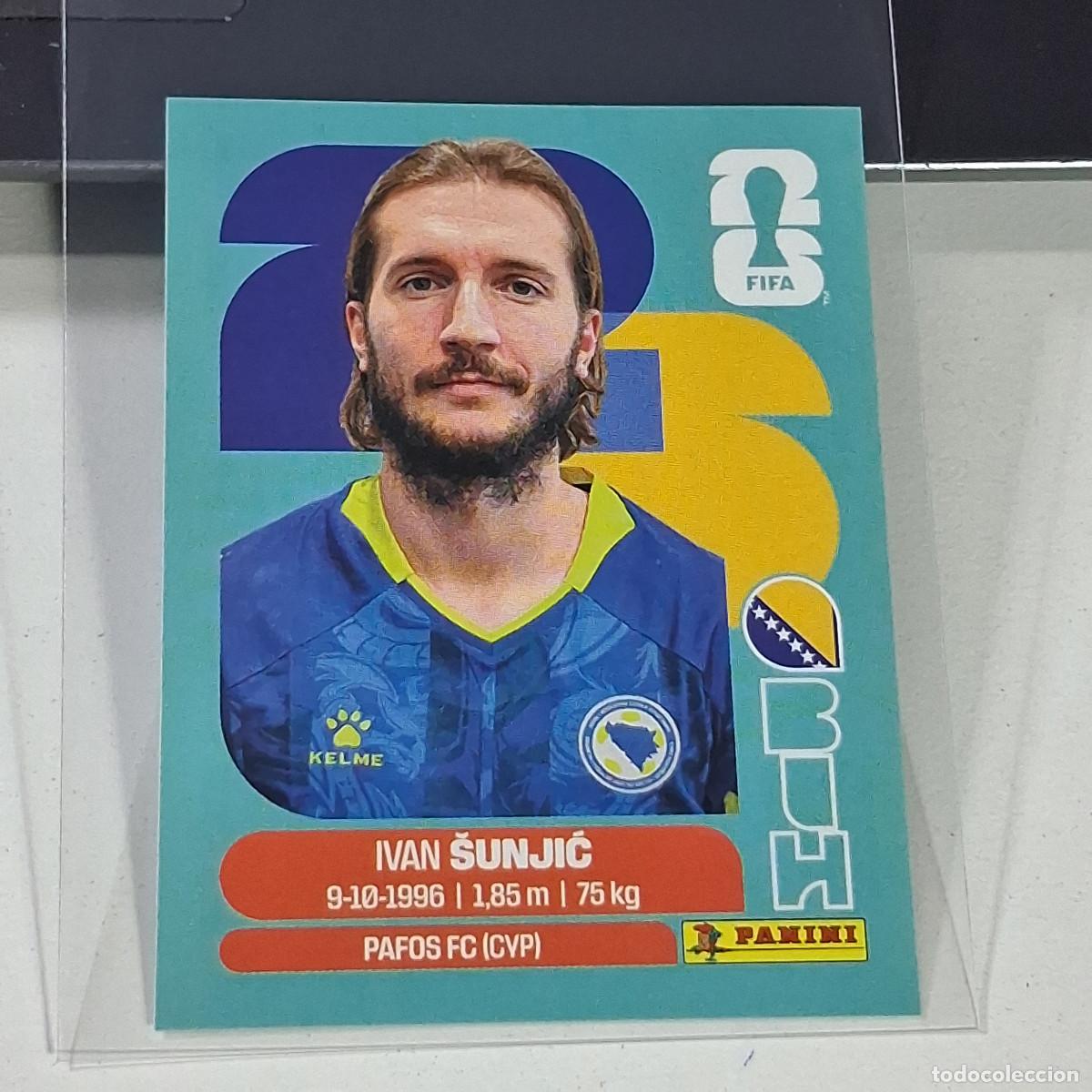 Cromos de f&uacute;tbol: B33 BIH 11 BIH11 IVAN SUNJIC BOSNIA HERZEGOVINA MUNDIAL FIFA WORLD CUP 2026 STICKER PANINI