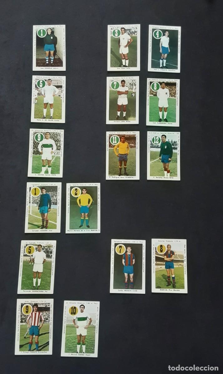 Cromos de f&uacute;tbol: CARTA FHER ASES Y ESTRELLAS LIGA 1969 # COLECCION A FALTA DE 18 CARTAS # REXACH/AMANCIO/GENTO