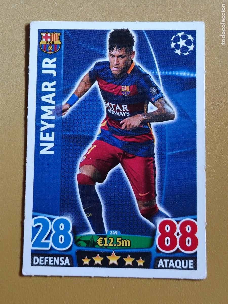 Cromos de f&uacute;tbol: neymar, champions league 2015 16. topps match attax