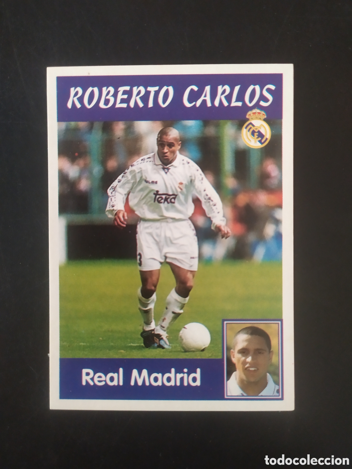 Cromos de f&uacute;tbol: Liga 1997 1998 97 98 panini sports Roberto Carlos n&deg; 6 Real Madrid