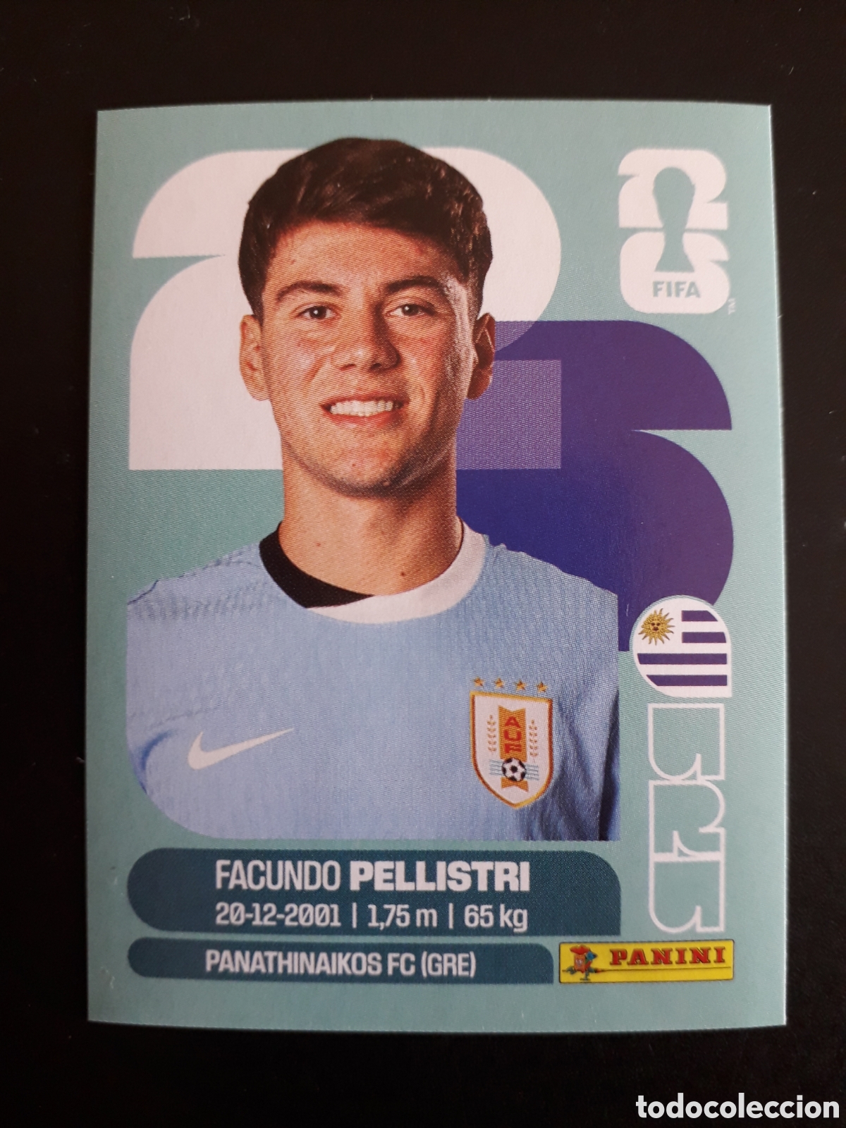 Cromos de f&uacute;tbol: PELLISTRI URUGUAY URU 20 MUNDIAL F&Uacute;TBOL 2026 FIFA WORLD CUP PANINI SIN PEGAR PEDIDO M&Iacute;NIMO 3&euro;