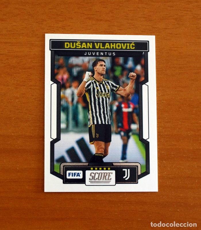 Cromos de f&uacute;tbol: Juventus - N&ordm; 118 Dusan Vlahovic - Panini 2023-2024-23-24 Score FIFA Soccer