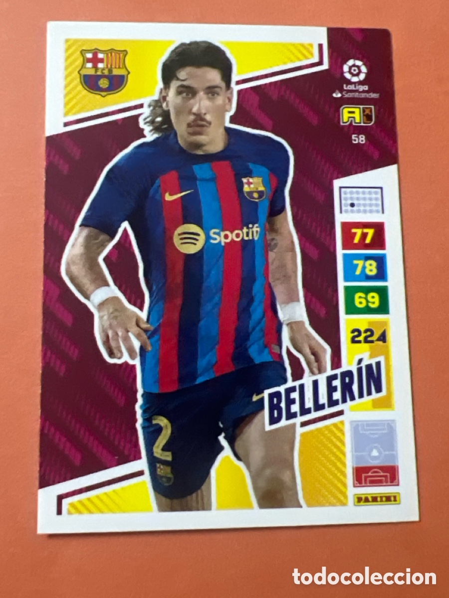 Cromos de f&uacute;tbol: C6595. 58 BELLERIN FC BARCELONA FICHAS ALBUM ADRENALYN XL 2022 2023 22 23