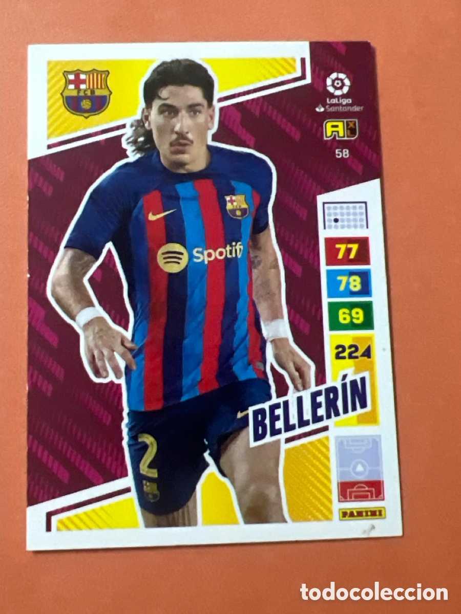 Cromos de f&uacute;tbol: C6596. 58 BELLERIN FC BARCELONA FICHAS ALBUM ADRENALYN XL 2022 2023 22 23