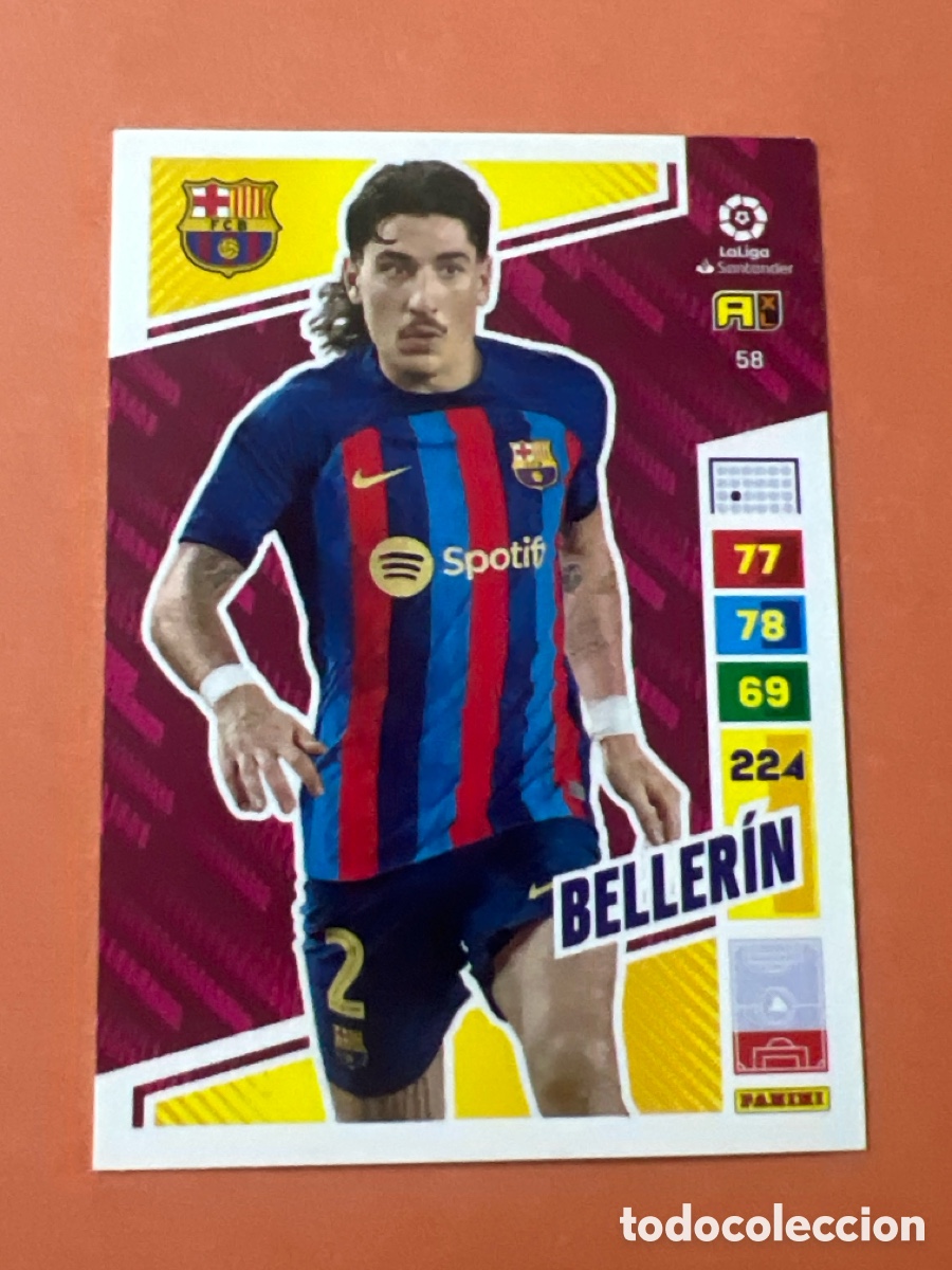 Cromos de f&uacute;tbol: C6597. 58 BELLERIN FC BARCELONA FICHAS ALBUM ADRENALYN XL 2022 2023 22 23