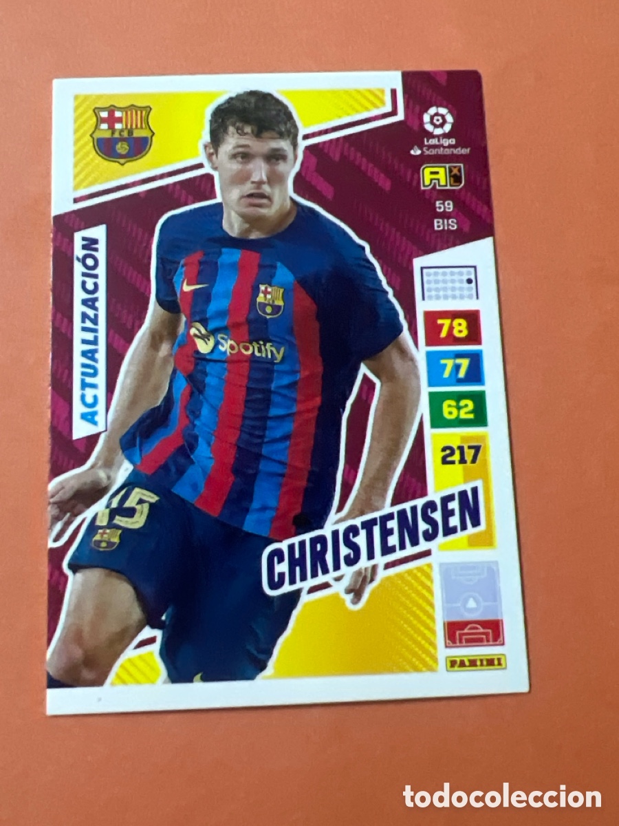 Cromos de f&uacute;tbol: C6598. Adrenalyn XL Barcelona 59 bis CHRISTENSEN 2022-23 22 23