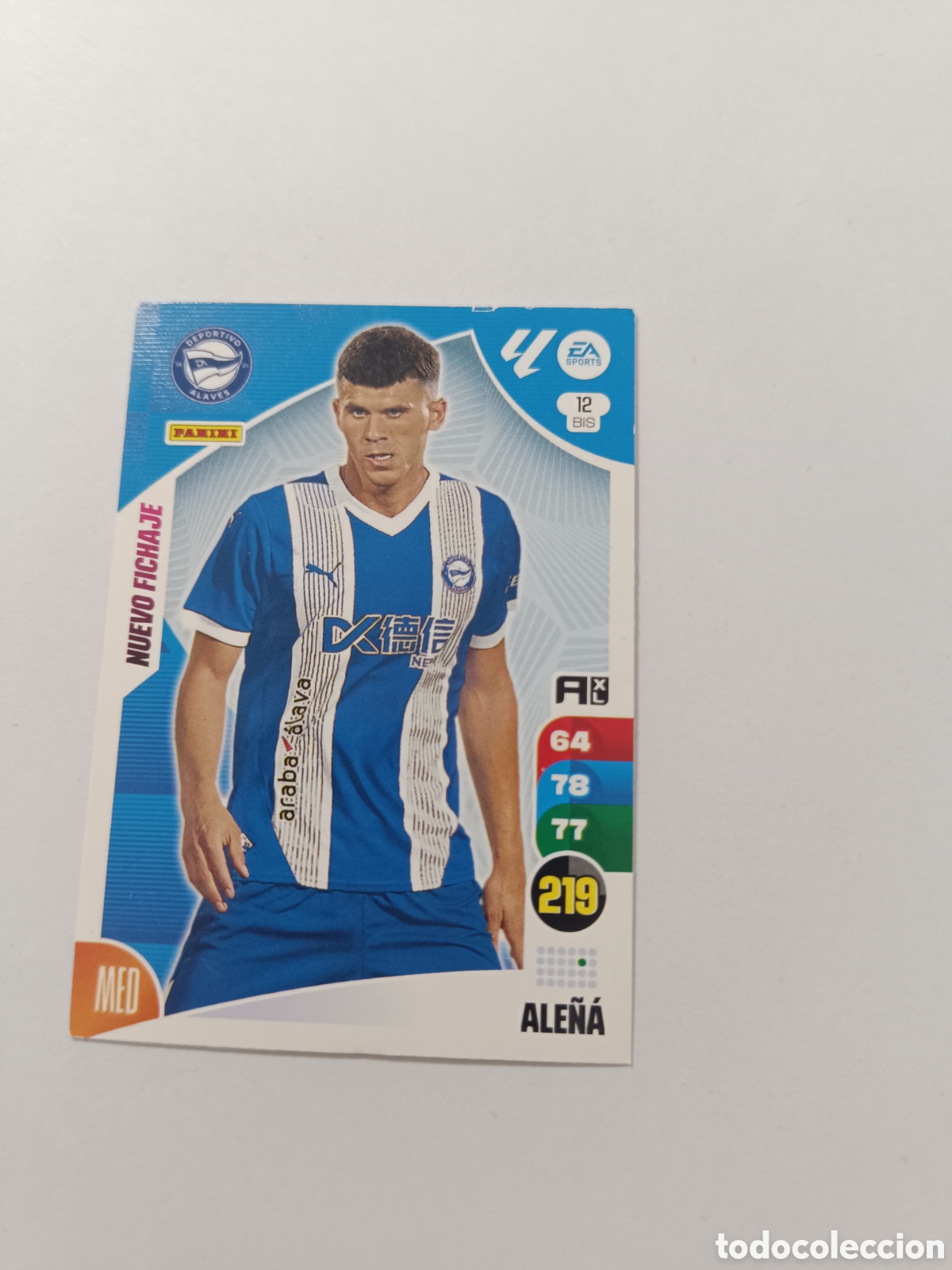 Cromos de f&uacute;tbol: Adrenalyn 24-25 alav&eacute;s 12 bis ale&ntilde;a