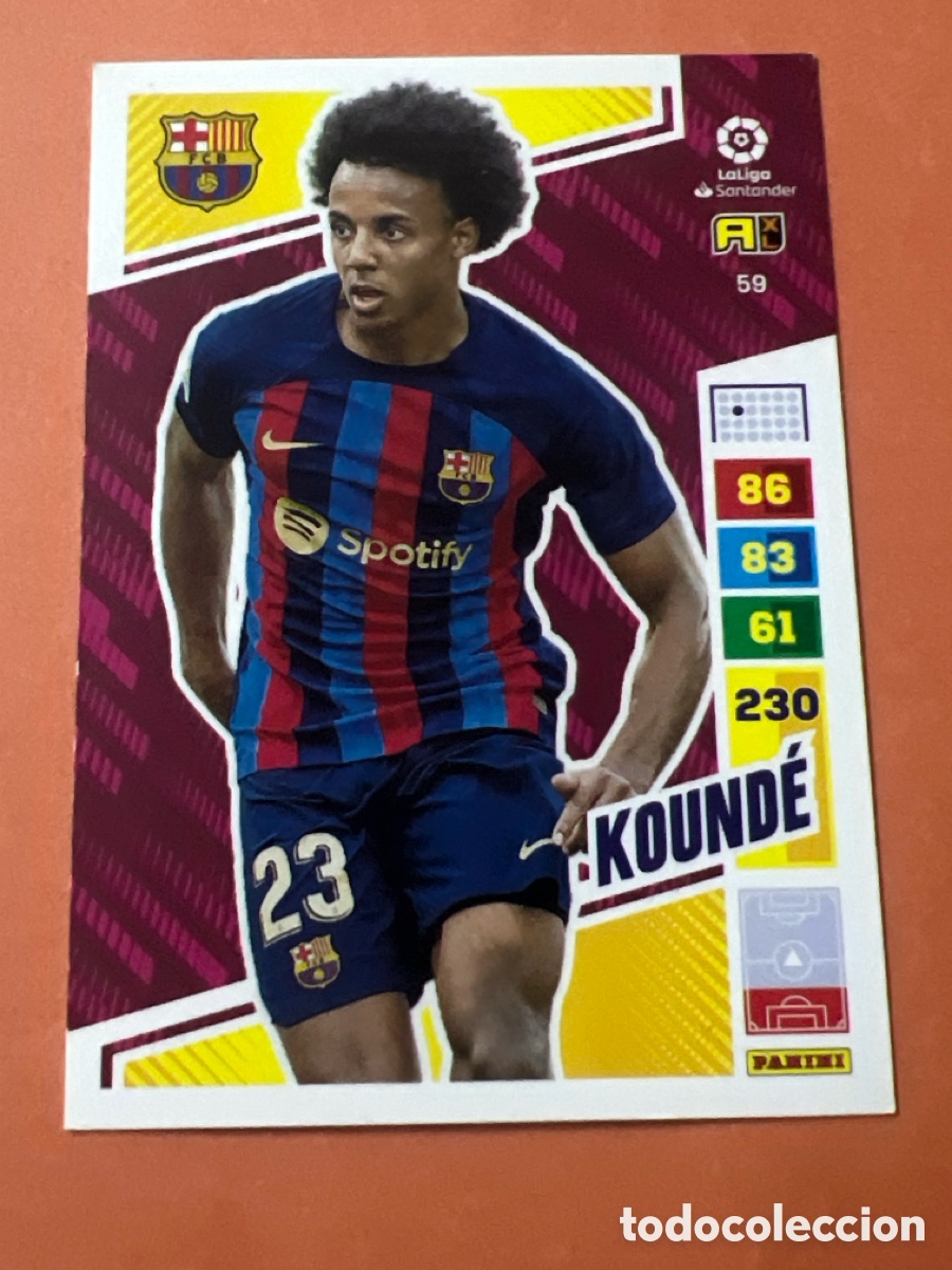 Cartes &agrave; collectionner de Football: C6611. 59 KOUNDE BARCELONA ADRENALYN 2022-23