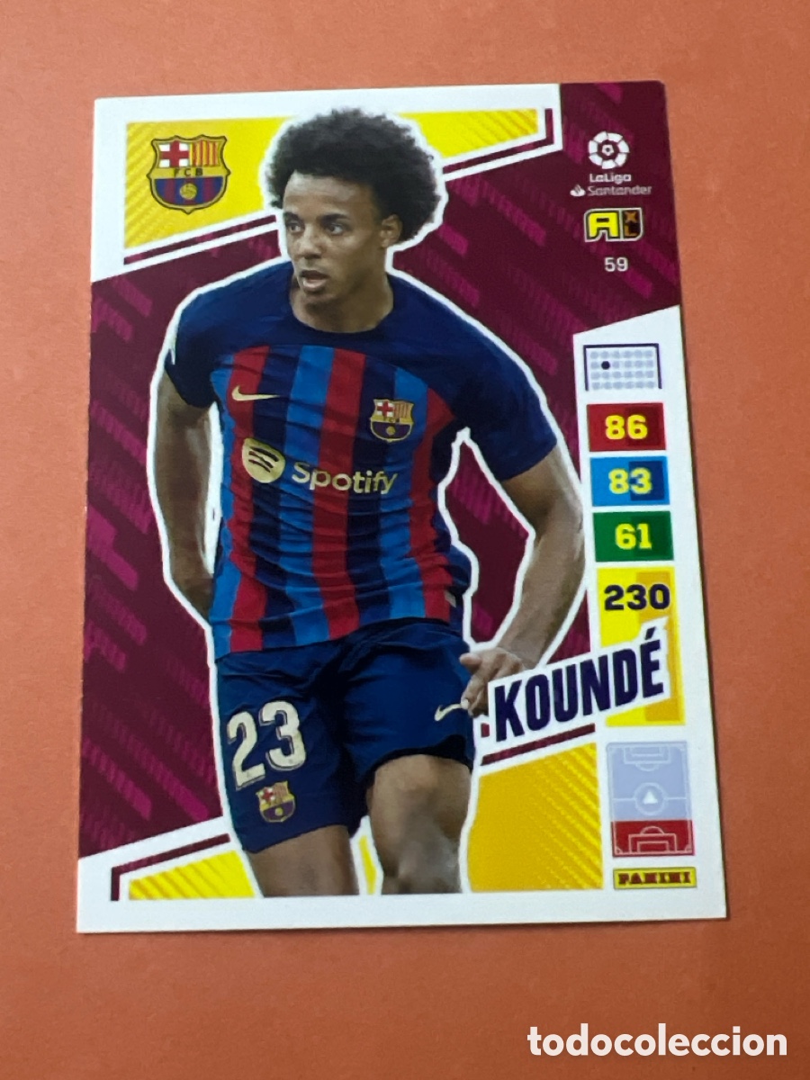 Cartes &agrave; collectionner de Football: C6612. 59 KOUNDE BARCELONA ADRENALYN 2022-23