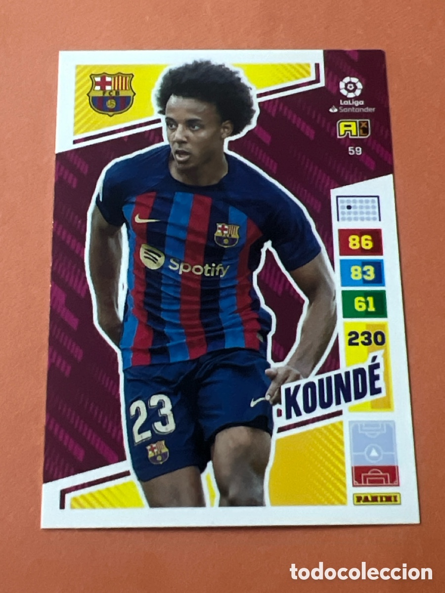 Cartes &agrave; collectionner de Football: C6613. 59 KOUNDE BARCELONA ADRENALYN 2022-23