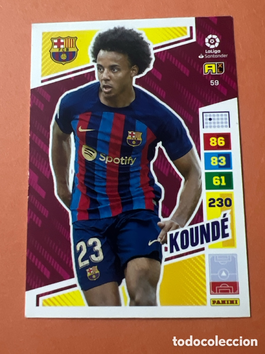 Cartes &agrave; collectionner de Football: C6615. 59 KOUNDE BARCELONA ADRENALYN 2022-23