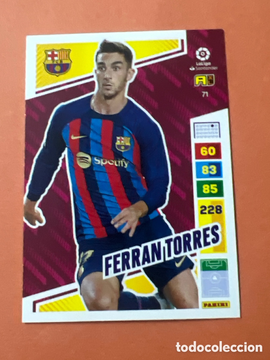 Cartes &agrave; collectionner de Football: C6616. 71 FERRAN TORRES FC BARCELONA 2022 2023 ADRENALYN XL 22 23 LIGA FICHAS CARDS