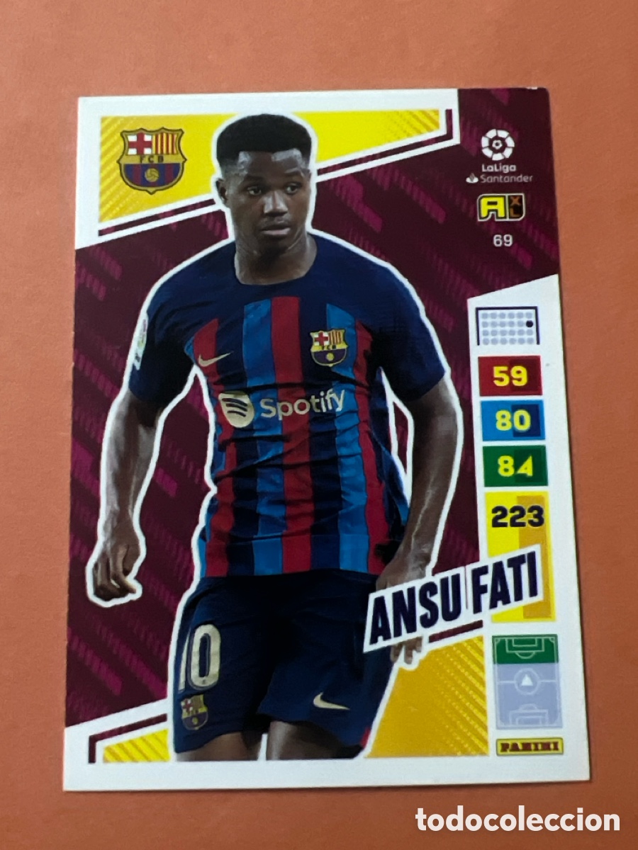 Cromos de f&uacute;tbol: C6619. 69 ANSU FATI BARCELONA ADRENALYN 2022-23
