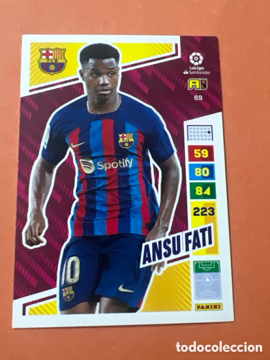 Cromos de f&uacute;tbol: C6620. 69 ANSU FATI BARCELONA ADRENALYN 2022-23