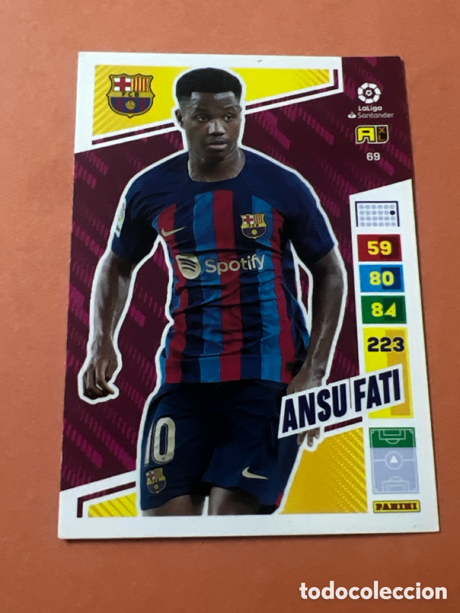 Cromos de f&uacute;tbol: C6622. 69 ANSU FATI BARCELONA ADRENALYN 2022-23