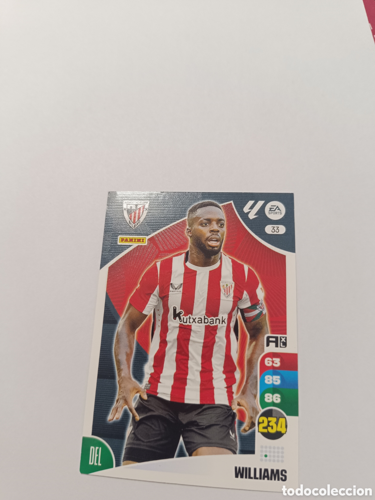 Cromos de f&uacute;tbol: Adrenalyn 24-25 athletic club I&ntilde;aki Williams 33