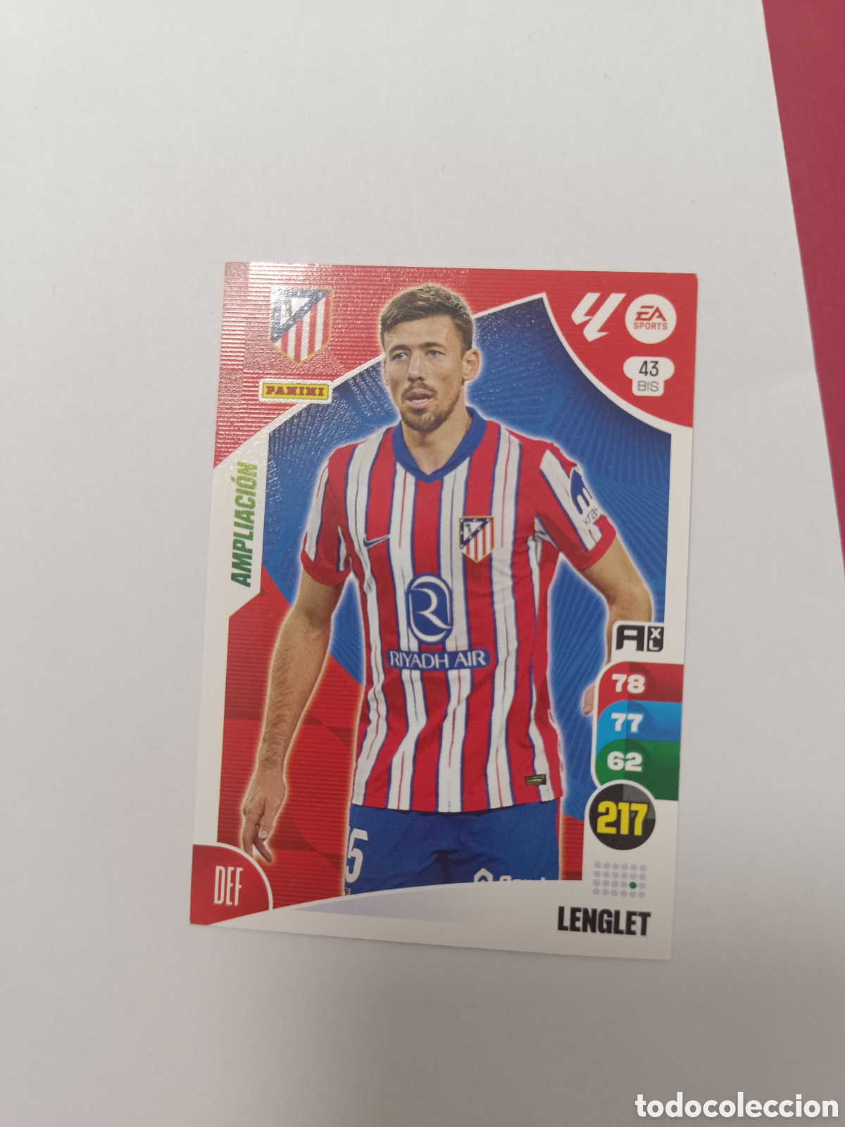 Cromos de f&uacute;tbol: Adrenalyn 24-25 atletico de Madrid lenglet 43 bis