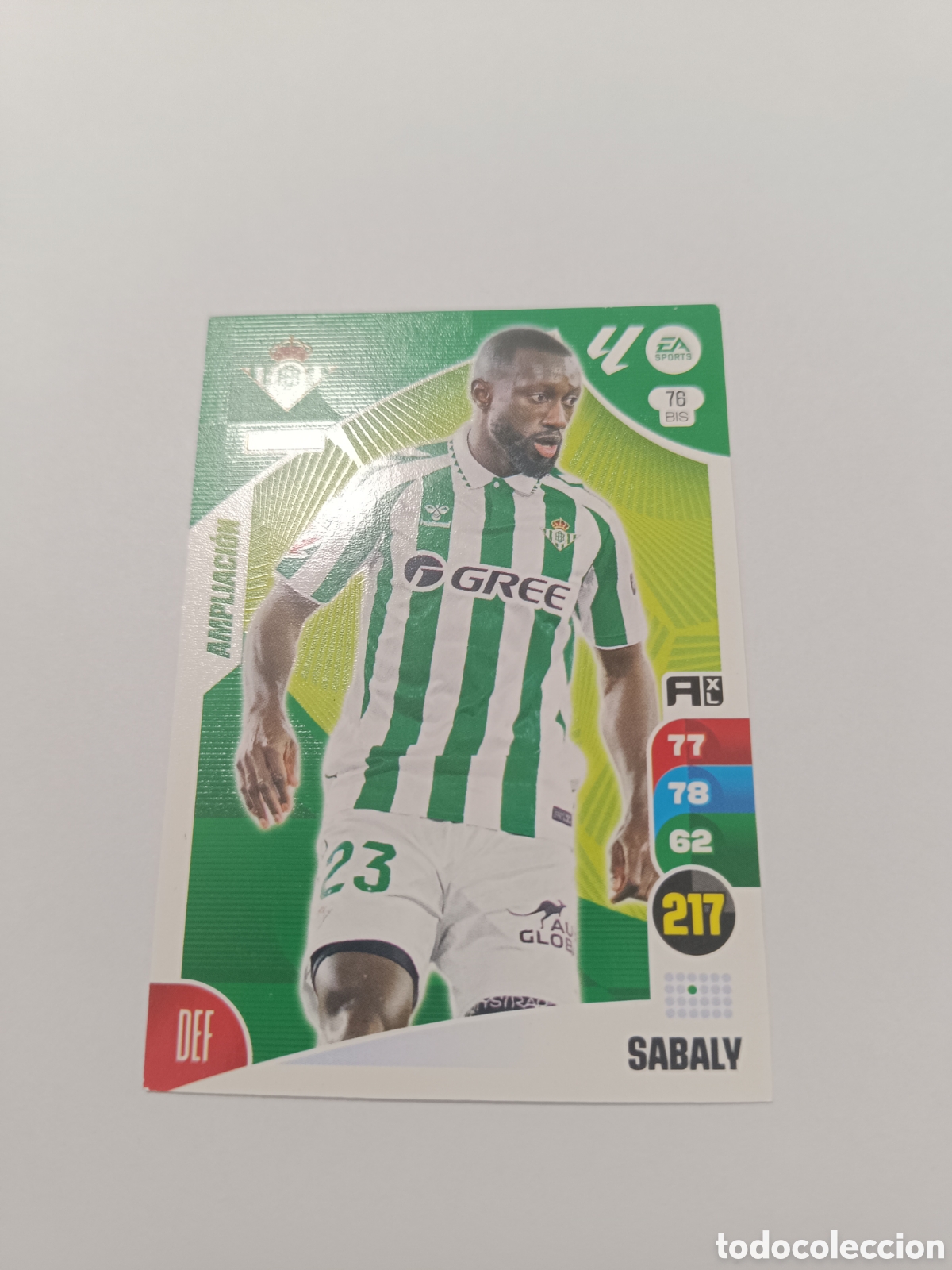 Cromos de f&uacute;tbol: Adrenalyn 24-25 Betis sabaly 76 bis