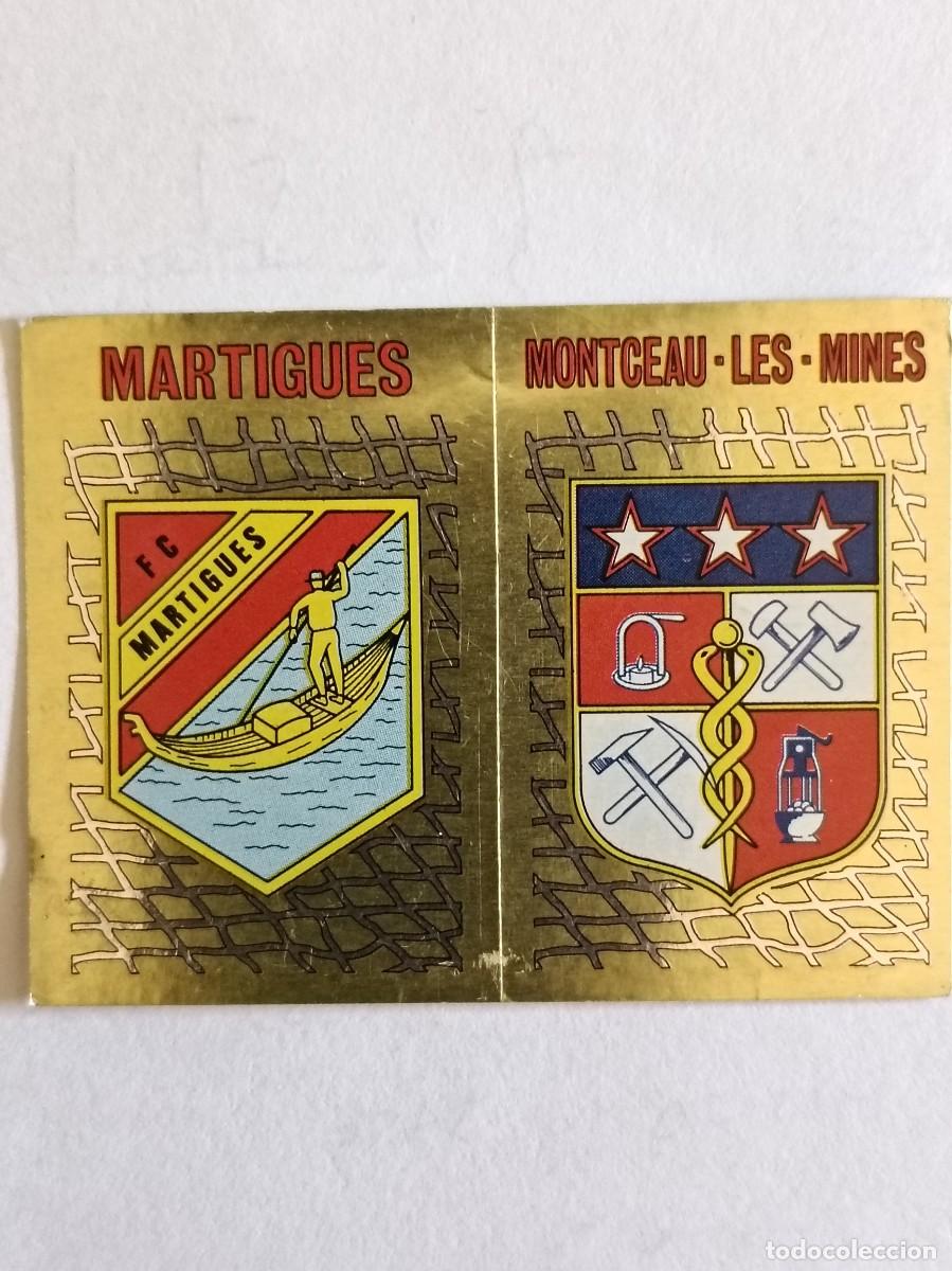 Football Stickers: #377 ESCUDO (MARTIGUES-MONTCEAU-LES-MINES) LIGUE 1 FOOT 90 PANINI