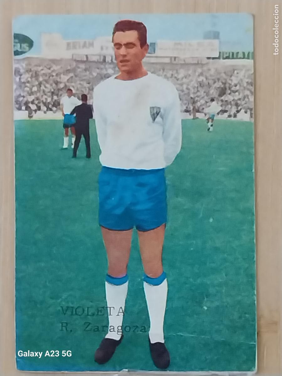 Football Stickers: VIOLETA ZARAGOZA LIGA 1965 65 66 ED FHER CROMO SIN PEGAR NUNCA ORIGINAL