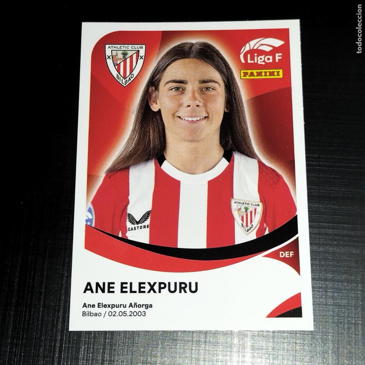 Football Stickers: 6 ANE ELEXPURU ATHLETIC BILBAO CROMOS LIGA F FEMENINA PANINI 2024 2025 24 25