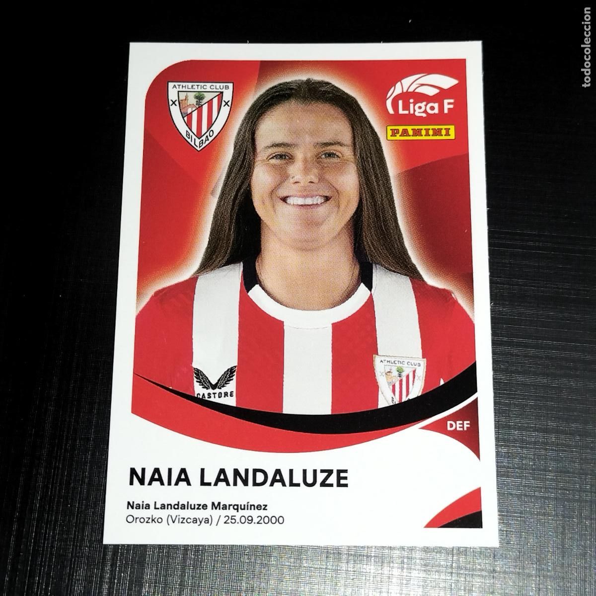 Football Stickers: 7 NAIA LANDALUZE ATHLETIC BILBAO CROMOS LIGA F FEMENINA PANINI 2024 2025 24 25