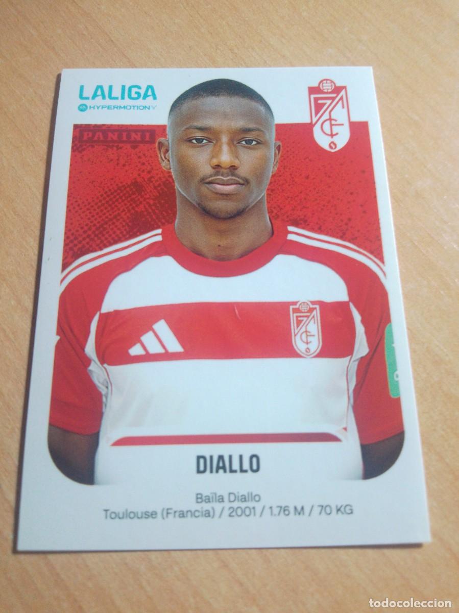 Cromos de f&uacute;tbol: 219 DIALLO DEL GRANADA 2&ordf; DIVISION HYPERMOTION 25 26 PANINI 2025 2026 NUEVO