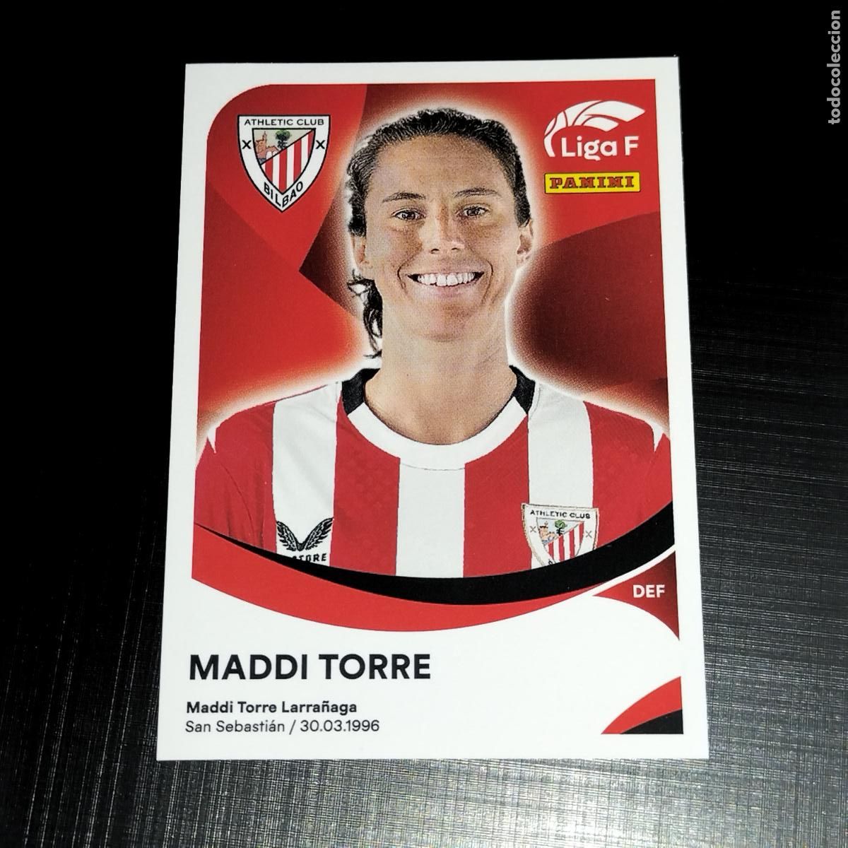 Football Stickers: 9 MADDI TORRE ATHLETIC BILBAO CROMOS LIGA F FEMENINA PANINI 2024 2025 24 25