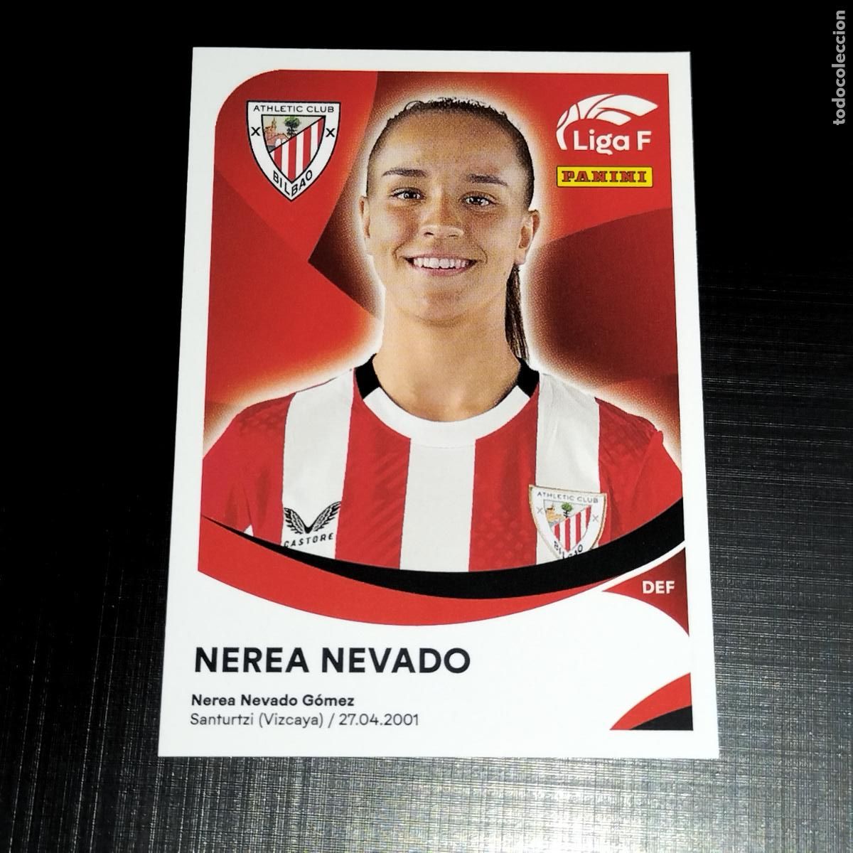 Cromos de f&uacute;tbol: 10 NEREA NEVADO ATHLETIC BILBAO CROMOS LIGA F FEMENINA PANINI 2024 2025 24 25