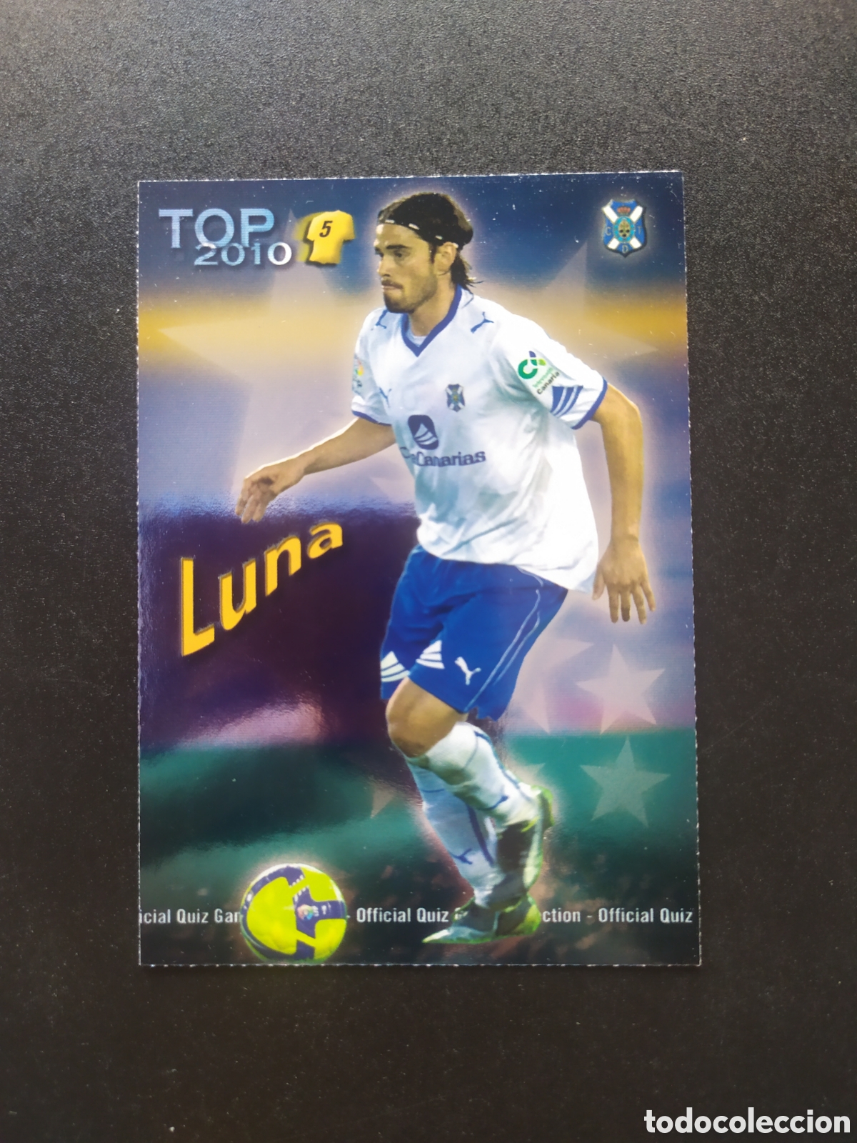 Cromos de f&uacute;tbol: Mundicromo fichas Liga 2009 2010 09 10 Luna top brillo azul n&deg; 575 Tenerife