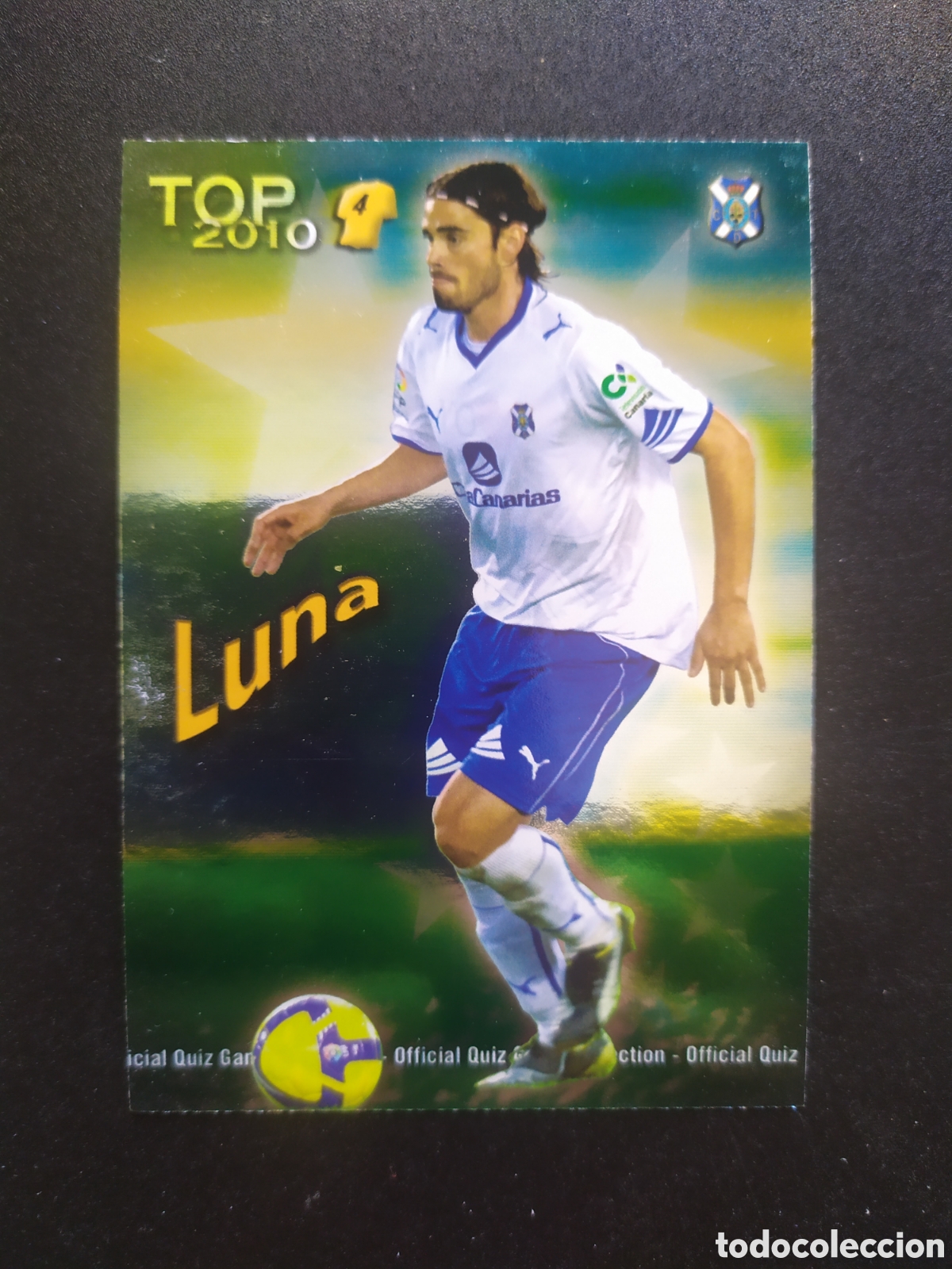 Cromos de f&uacute;tbol: Mundicromo fichas Liga 2009 2010 09 10 Luna top brillo verde error n&deg; 575 Tenerife