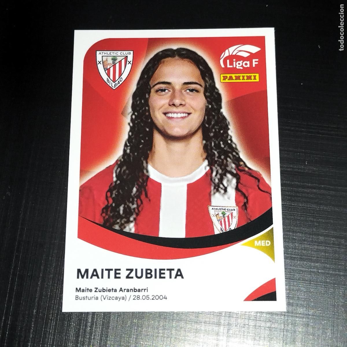 Football Stickers: 14 MAITE ZUBIETA ATHLETIC BILBAO CROMOS LIGA F FEMENINA PANINI 2024 2025 24 25