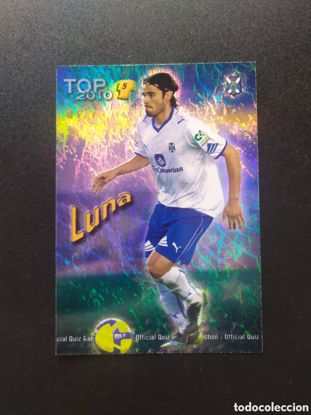 Cromos de f&uacute;tbol: Mundicromo fichas Liga 2009 2010 09 10 Luna top brillo jaspeado n&deg; 575 Tenerife