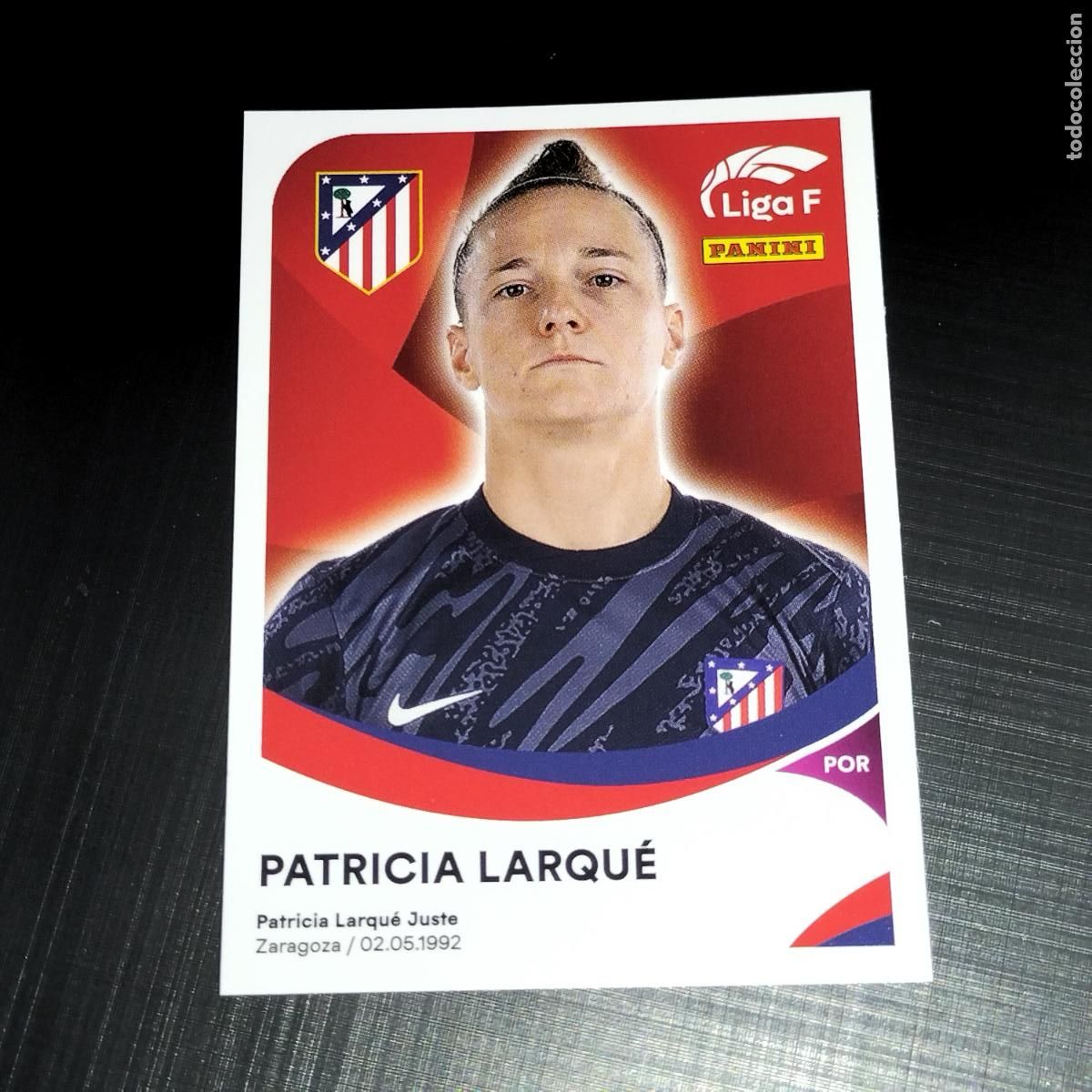 Cromos de f&uacute;tbol: 25 PATRICIA LARQUE AT ATLETICO DE MADRID CROMOS LIGA F FEMENINA PANINI 2024 2025 24 25