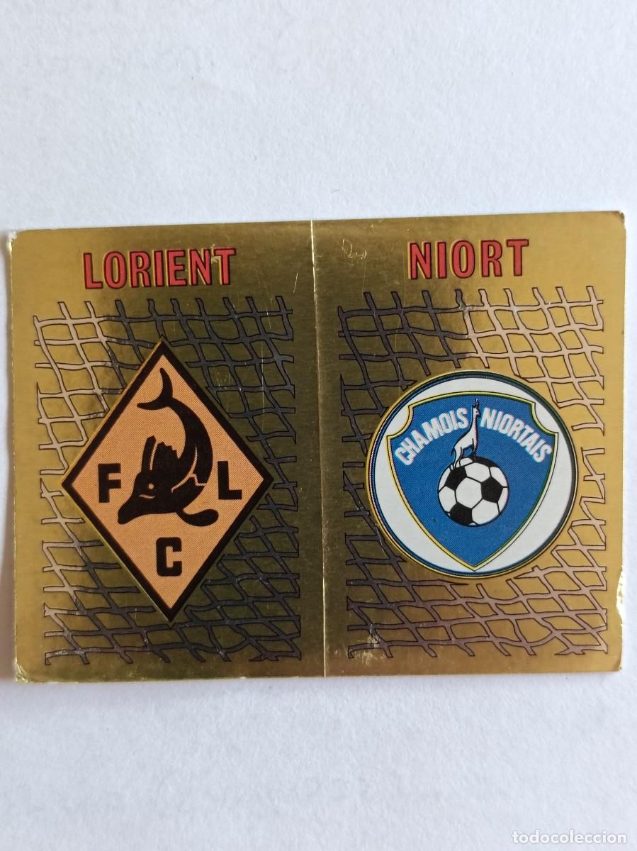 Fu&szlig;ball-Sticker: #404 ESCUDO (LORIENT-NIORT) LIGUE 1 FOOT 90 PANINI