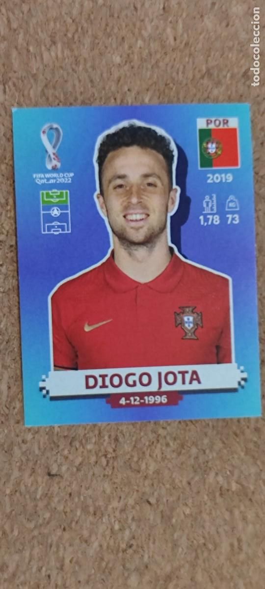 Cromos de f&uacute;tbol: FIFA WORLD CUP QATAR 2022 STICKER DIOGO JOTA PORTUGAL # POR19 PANINI