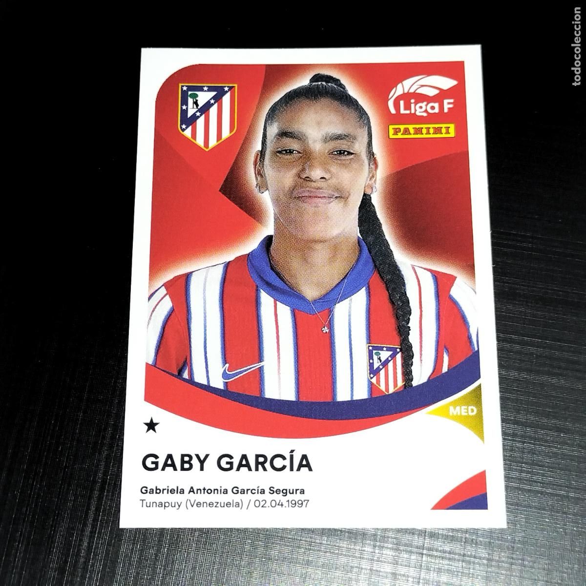 Cromos de f&uacute;tbol: 33 GABY GARCIA AT ATLETICO DE MADRID CROMOS LIGA F FEMENINA PANINI 2024 2025 24 25