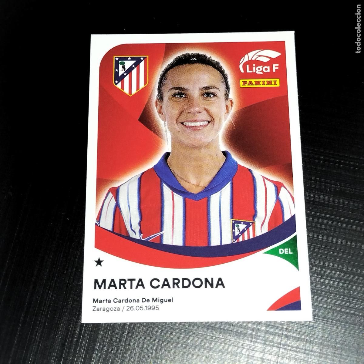Cromos de f&uacute;tbol: 37 MARTA CARDONA AT ATLETICO DE MADRID CROMOS LIGA F FEMENINA PANINI 2024 2025 24 25