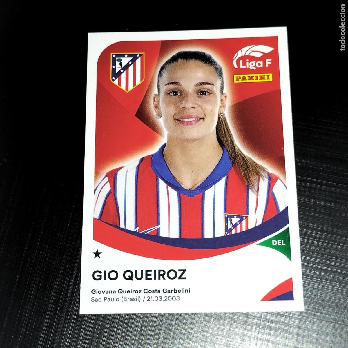 Cromos de f&uacute;tbol: 38 GIO QUEIROZ AT ATLETICO DE MADRID CROMOS LIGA F FEMENINA PANINI 2024 2025 24 25