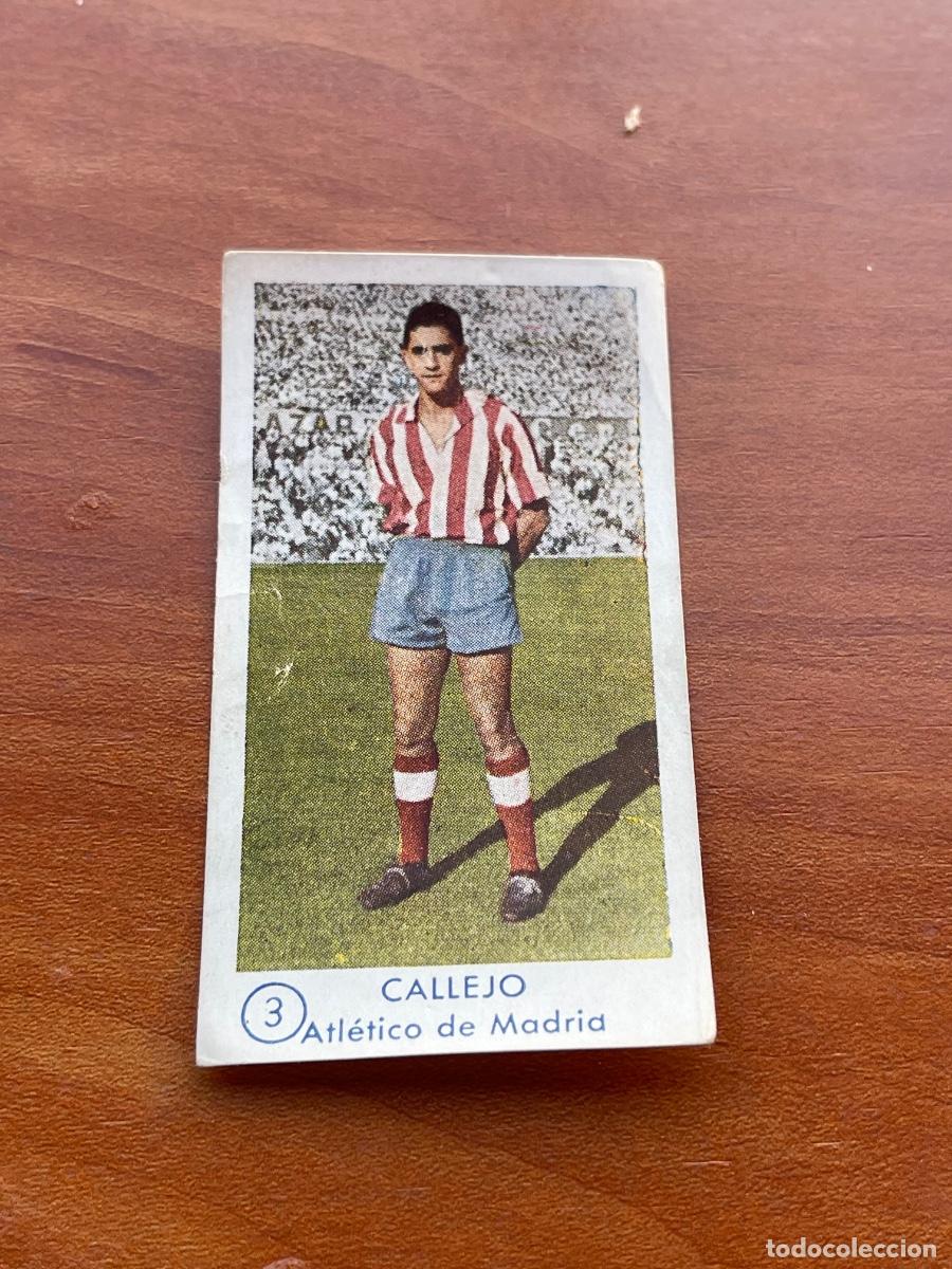 Cromos de f&uacute;tbol: CALLEJO 3 ATLETICO DE MADRID Gr&aacute;ficas Bachende liga 1957 1958 sin pegar