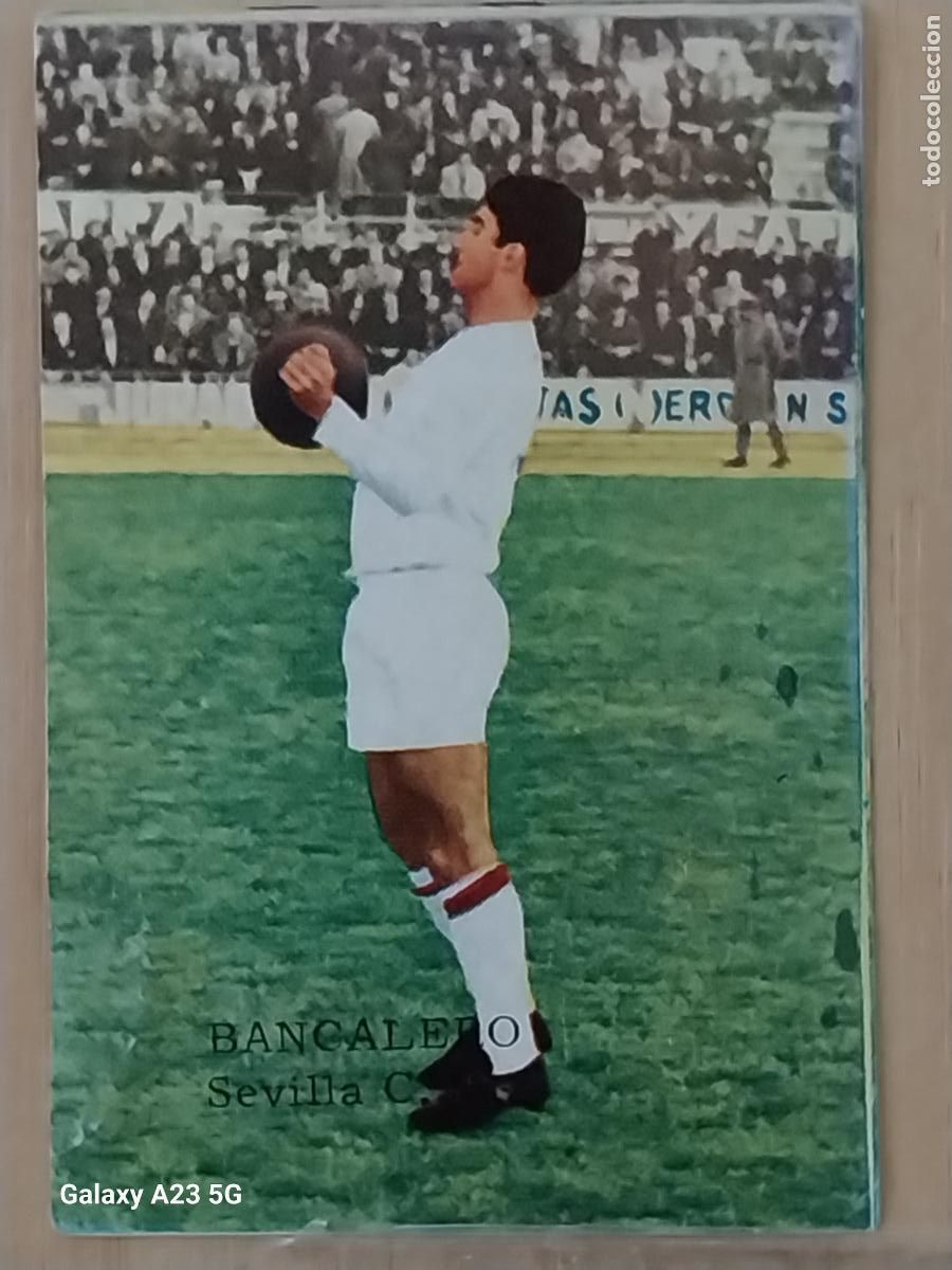 Cromos de f&uacute;tbol: BANCALERO SEVILLA C F LIGA 1965 65 66 ED FHER CROMO SIN PEGAR NUNCA ORIGINAL