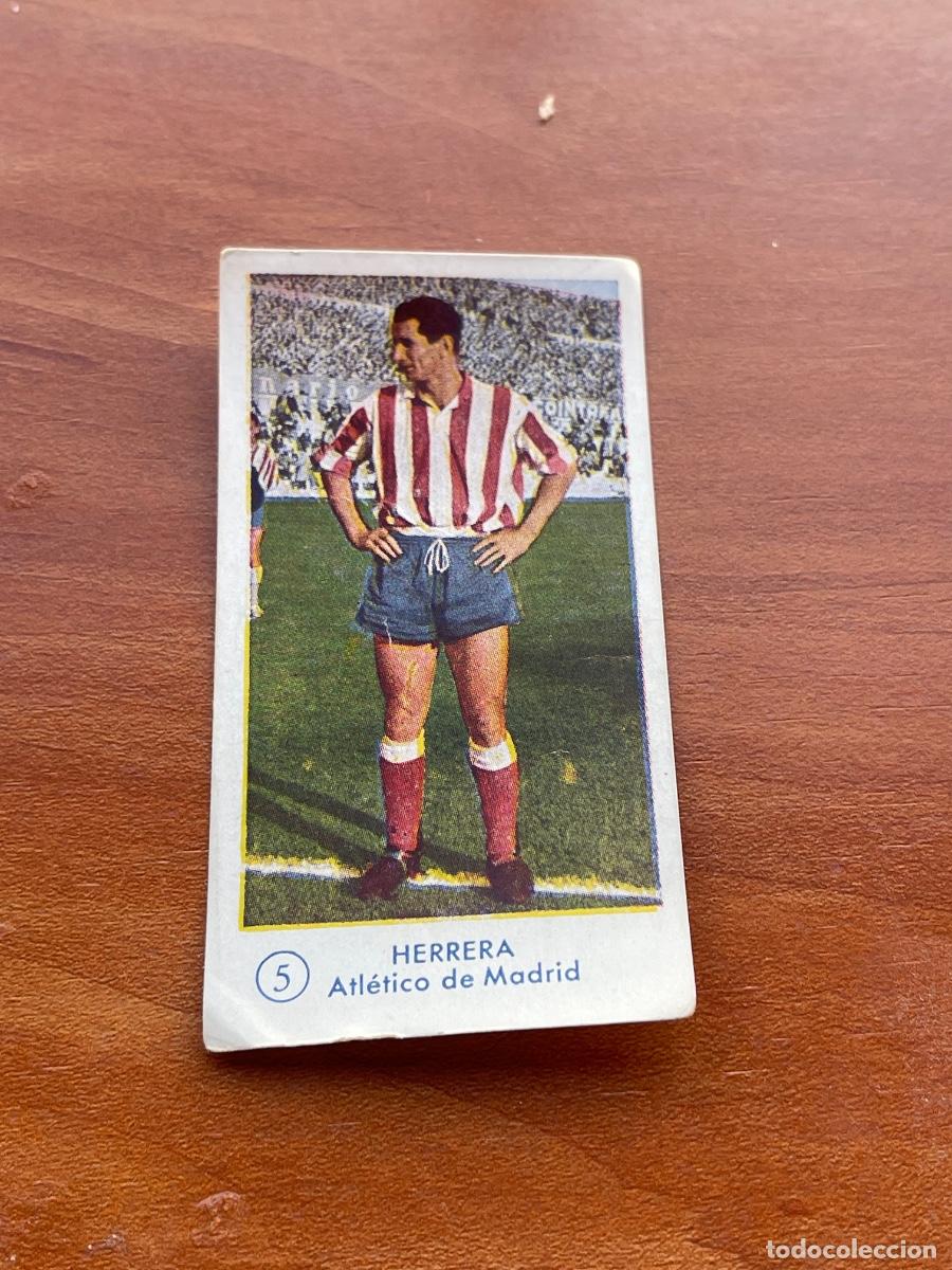Cromos de f&uacute;tbol: HERRERA 5 ATLETICO DE MADRID Gr&aacute;ficas Bachende liga 1957 1958 sin pegar